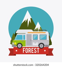 Camping  design over white background, vector illustration.