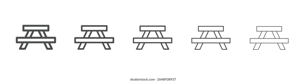 Icono de escritorio de camping Signo de Vector aislado simple