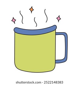 Camping Doodle Illustration - Drink