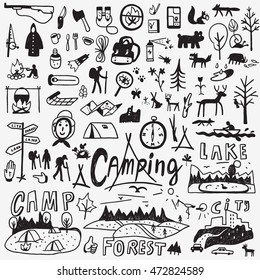 Camping doodles