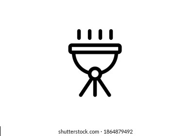 Camping Element Icon - Bbq
