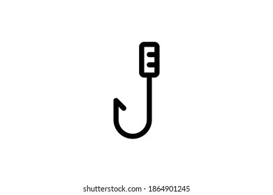 Camping Element Icon - Fishing Hook