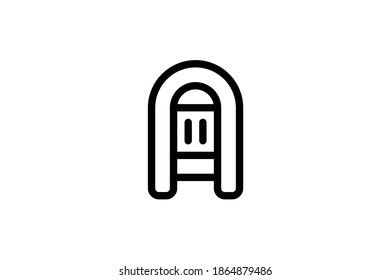 Camping Element Icon - Inflatable Boat