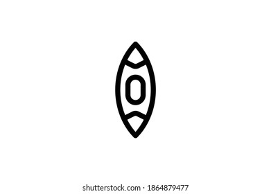 Camping Element Icon - Kayak