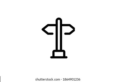Camping Element Icon - Sign Board
