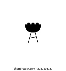 Camping Element Silhouette. Silhouette Craft.