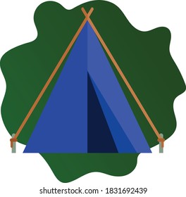 Camping Equipment Flat design Illustration