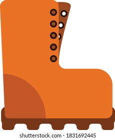 Camping Equipment Flach Design Illustration
