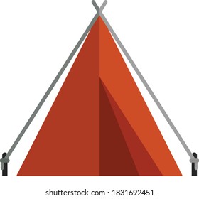 Camping Equipment Flat design Illustration