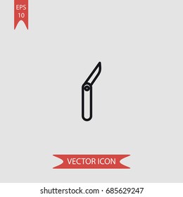 Camping equipment vector icon, illustration symbol