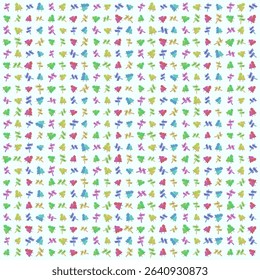 Camping equipment vector pattern road signs and trees, outdoor pattern design