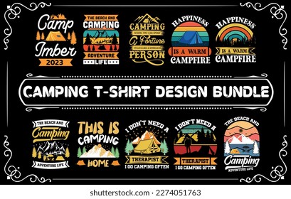 Camping Explore T Shirt Design Bundle