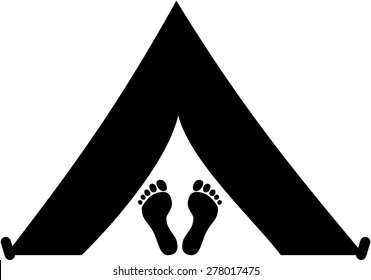 Camping with feet