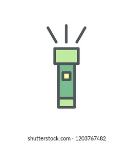 camping filled outline icon