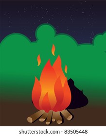 Camping fire