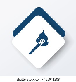 camping fire icon