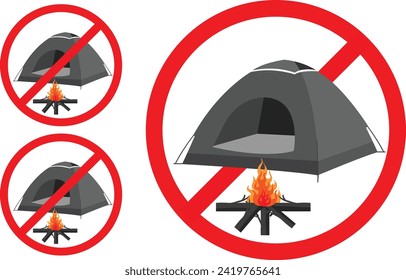 Camping and fires are prohibited in this area.