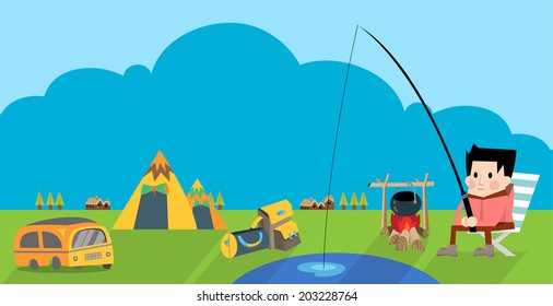 Camping and Fishing C