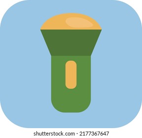 Linterna de acampar, ilustración, vector sobre un fondo blanco.