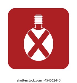 Camping flask vector icon. Tourist bottle isolated