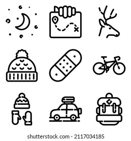 Icono Plano De Camping Aislado En Fondo Blanco