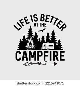 Camping Funny Gift T-Shirt Design