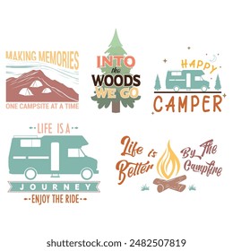 Camping Funny Quotes Design Bundle