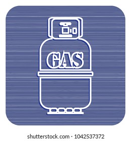 Camping gas bottle icon. Flat icon isolated. Vector illustration

