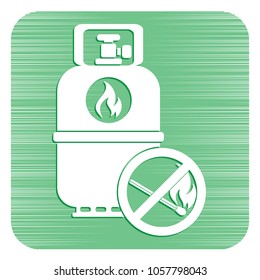 Camping gas bottle icon. Flat icon isolated. Vector illustration

