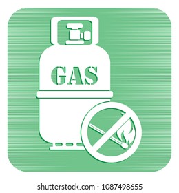 Camping gas bottle icon. Flat icon isolated. Vector illustration