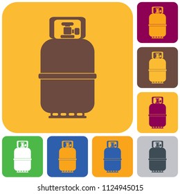 Camping gas bottle icon. Flat icon isolated. Vector illustration

