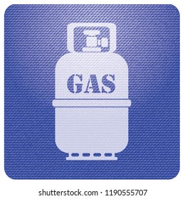 Camping gas bottle icon. Flat icon isolated. Vector illustration

