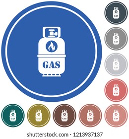 Camping gas bottle icon. Flat icon isolated. Vector illustration

