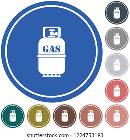 Camping gas bottle icon. Flat icon isolated. Vector illustration

