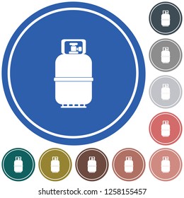 Camping gas bottle icon. Flat icon isolated. Vector illustration

