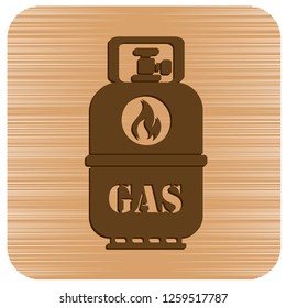 Camping gas bottle icon. Flat icon isolated. Vector illustration