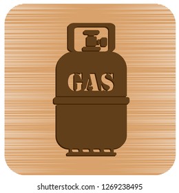 Camping gas bottle icon. Flat icon isolated. Vector illustration