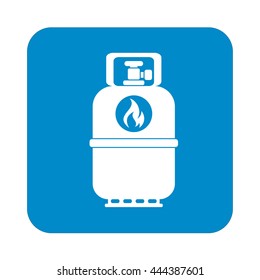 Camping gas bottle icon. Flat icon isolated. Vector illustration