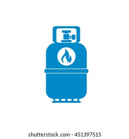 Camping Gas Bottle Icon. Flat Icon Isolated. Vector Illustration

