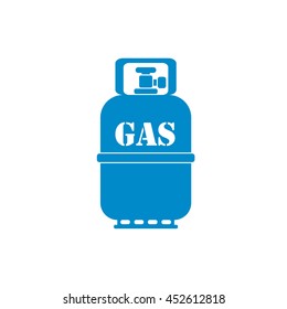 Camping gas bottle icon. Flat icon isolated. Vector illustration