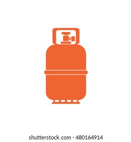 Camping Gas Bottle Icon. Flat Icon Isolated. Vector Illustration

