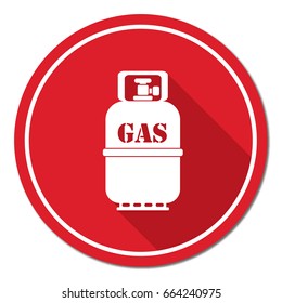 Camping gas bottle icon. Flat icon isolated. Vector illustration