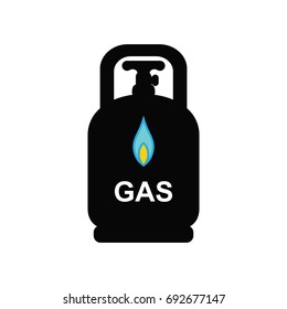 Camping Gas Bottle Icon.Liquid Propane Gas Icon