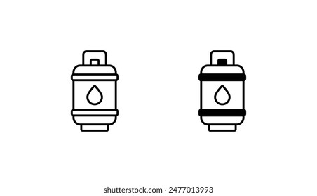 Camping Gas icon design with white background stock illustration