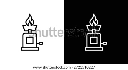Camping gas icon logo element. Vector illustration. EPS10