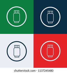 Camping gas icon vector