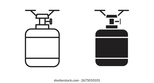 Camping gas icon vector design, perfect for website ui designs
