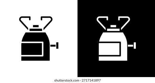 Icono de gas de camping elemento de diseño de Vector Vector eps 10