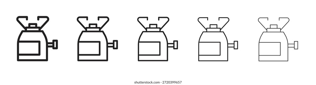 Icono de gas de camping elemento de diseño de Vector Vector eps 10