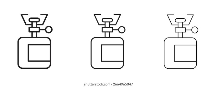 Camping Gas Symbol für Website oder Apps Elemente, Logo. Pixel-Vektorgrafiken